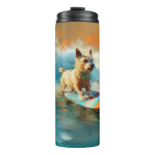 Termo Pintura de surf de Biewer Terrier Beach