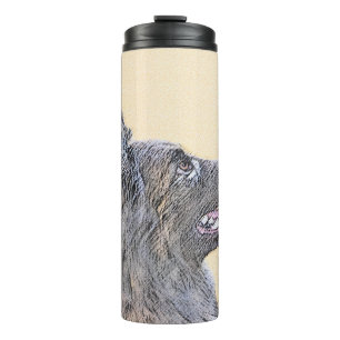 Termo Pintura de Tervuren belga - Arte de perro original