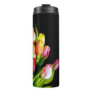 Termo Pintura de tulipán - Arte de flores original
