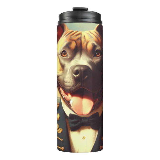 Termo Pintura del Viejo Toro Terrier Americano (Anverso)