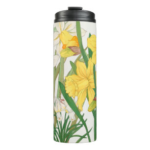 Termo Pintura en bloque de madera de narciso, Tanigami K