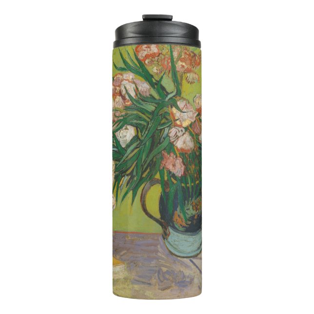 Termo Pintura floral de Vincent Van Gogh Oleander (Anverso)