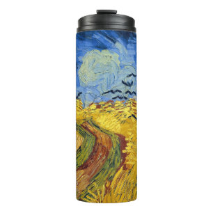 Termo Pintura impresionista de Van Gogh Wheat Fields