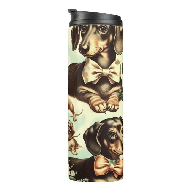 Termo Pintura inmaculada de Dachshund (Rotado hacia la derecha)