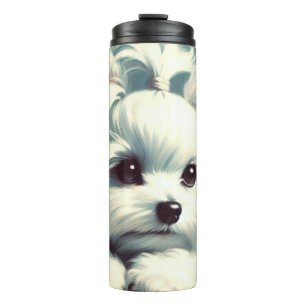 Termo Pintura maltesa vintage