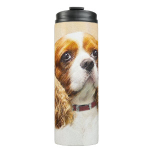 Termo Pintura original de Cavalier King Charles Spaniel
