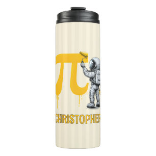 Termo Pintura personalizada de astronauta genial símbolo