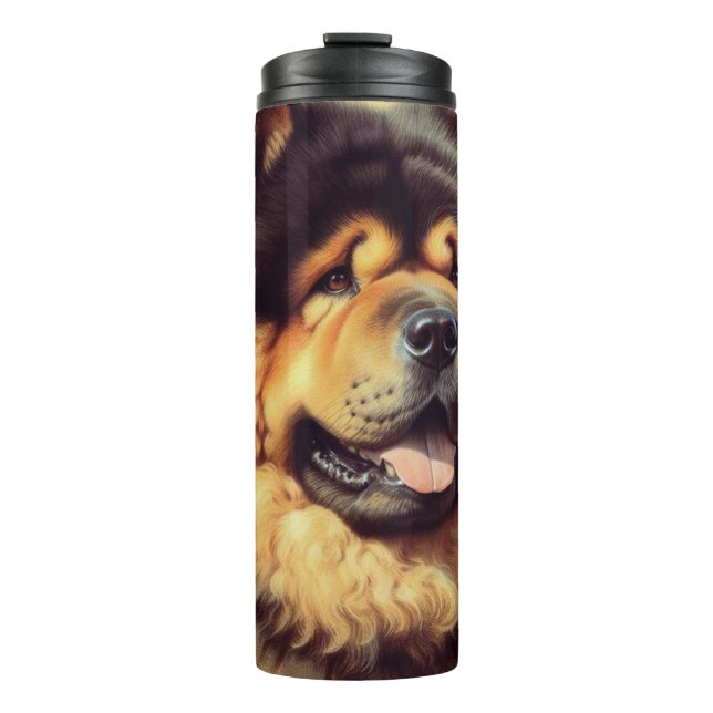 Termo Pintura vintage de Chow-Chow (Anverso)