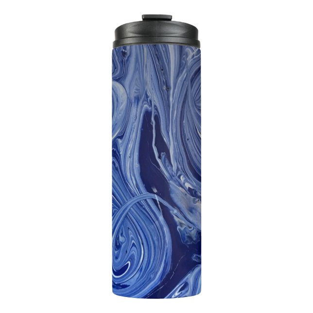 Termo Pinturas azules y blancas (Anverso)