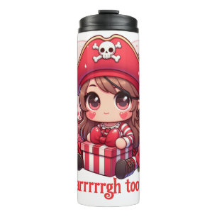 Termo Pirata lindo del día de San Valentín