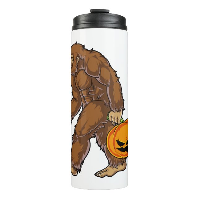 Termo Pisos delanteros Sasquatch con camiseta de calabaz (Anverso)