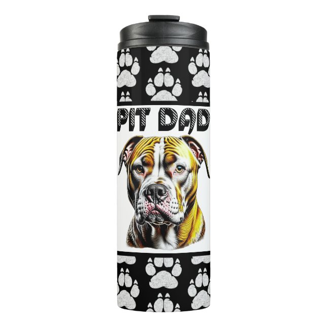 Termo Pit Bull Dad | Perro Lover (Anverso)