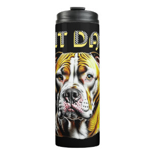 Termo Pit Bull Papá   Amante de los Perros 