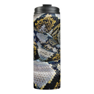 Termo Pitón negro, amarillo y gris