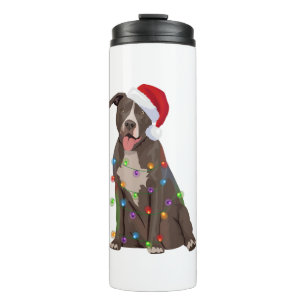 Termo Pittie Navidades Pitbull alumbran al amante del pe