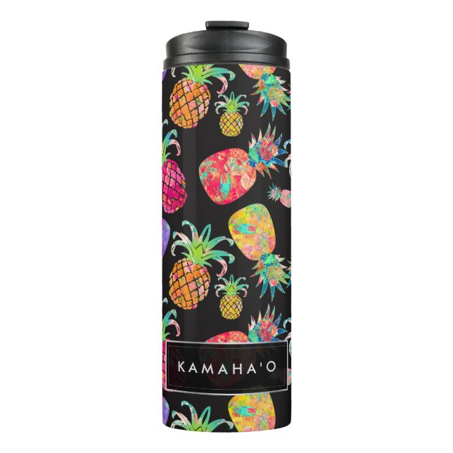 Termo PixDezines Aloha Pineapples/fondo DIY (Anverso)