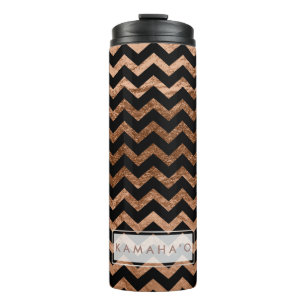 Termo PixDezines Chevron/Faux Metallic Copper