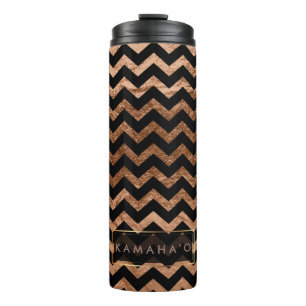 Termo PixDezines Chevron/Faux Metallic Copper