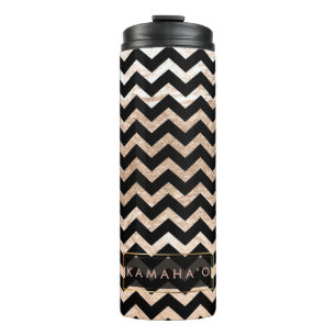 Termo PixDezines Chevron/Faux Metallic Rosa Gold