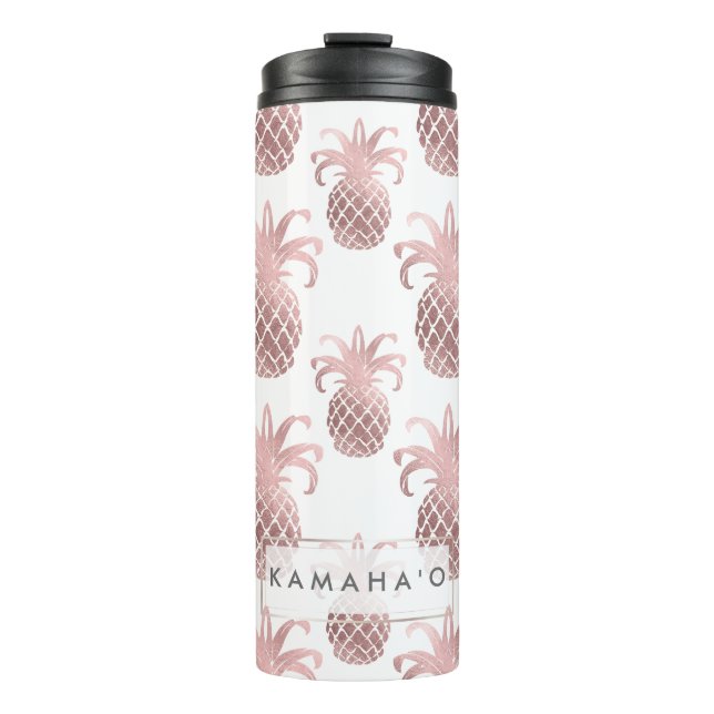 Termo PixDezines Faux Rosa Gold/Pineapples/DIY bckgrad (Anverso)