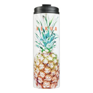 Termo PixDezines Pineapples/Color de fondo DIY