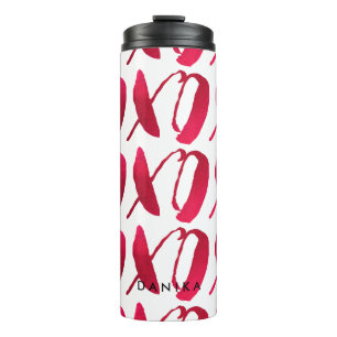 Termo PixDezines xoxo/rojo/DIY fondo