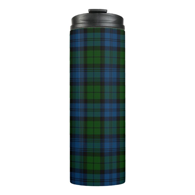 Termo Plaid Clan Campbell Military Tartan Black Green (Anverso)