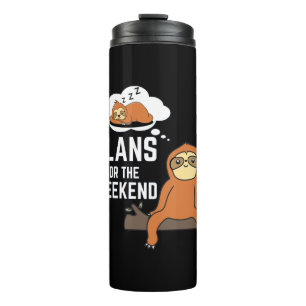 Termo Planes Sloth Para El Fin De Semana