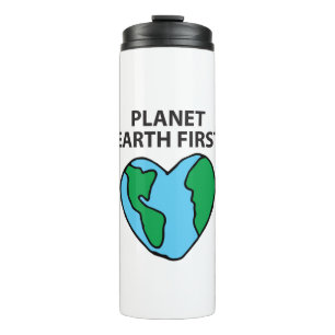 Termo Planeta primer icono ecológico Happy Earth Clipart