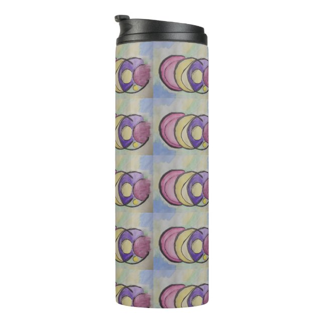 Termo Planetas Arte Abstracto Térmico Tumbler (Rotado hacia la derecha)