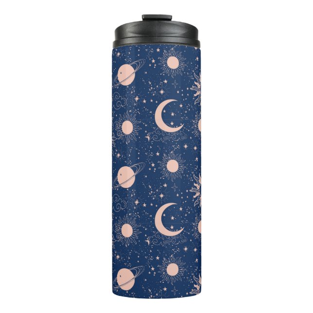 Termo Planetas y patrones de estrellas (Anverso)