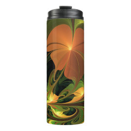 Termo Planta de fantasía Resumen Fractal Verde Rust Brow