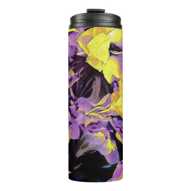 Termo Planta de Kalanchoe Amarillo ilustracion (Anverso)