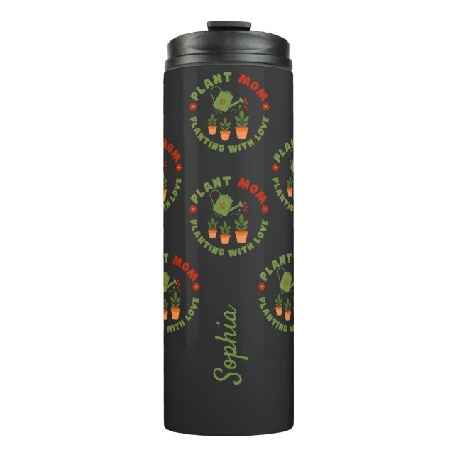 Termo Plantar a mamá con amor personalizado (Anverso)