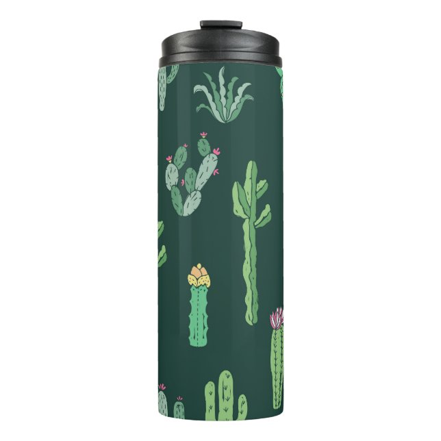 Termo Plantas Cactus: fondo vintage sin foco (Anverso)