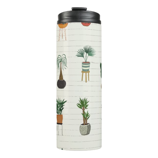 Termo Plantas Hogares: Interior sin mangas dibujado a ma (Anverso)