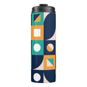 Termo Plantilla de composición de color geométrico con a