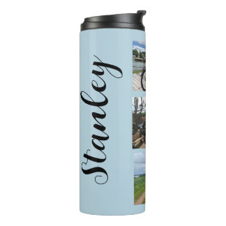 Termo Plantilla de foto de nombre personalizado Tumbler 
