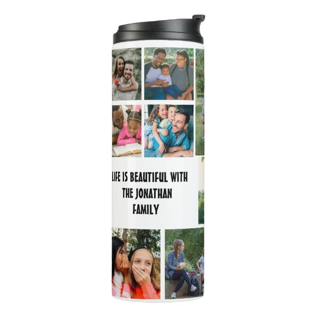 Termo Plantilla de personalizado de 14 Collages de fotos (Rotado hacia la izquierda)