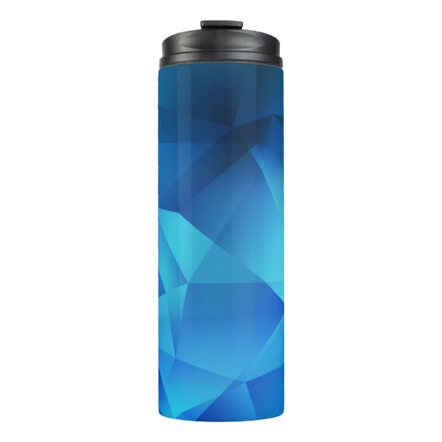 Termo Plantilla de triángulos de gradiente AZUL claro. i (Anverso)