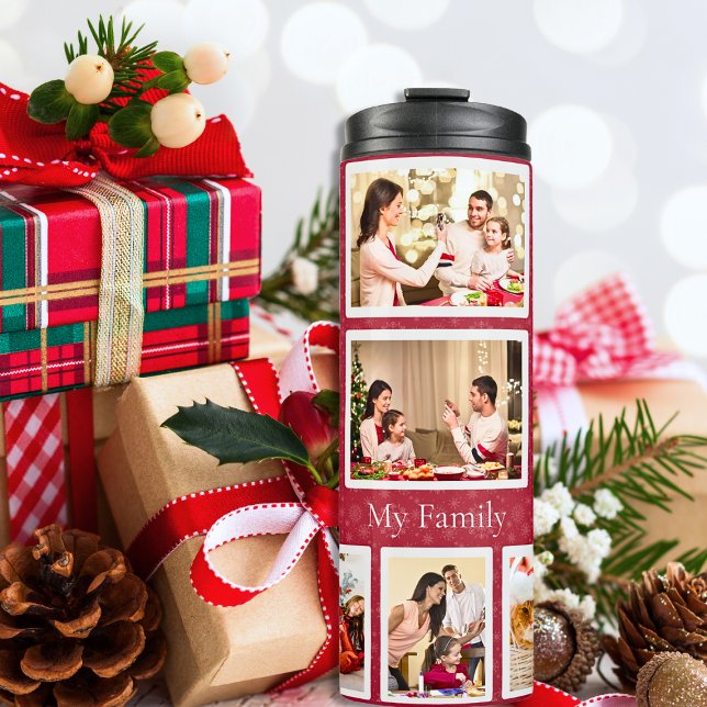 Termo Plantilla fotográfica clásica 9 Navidades rojos Be (Subido por el creador)