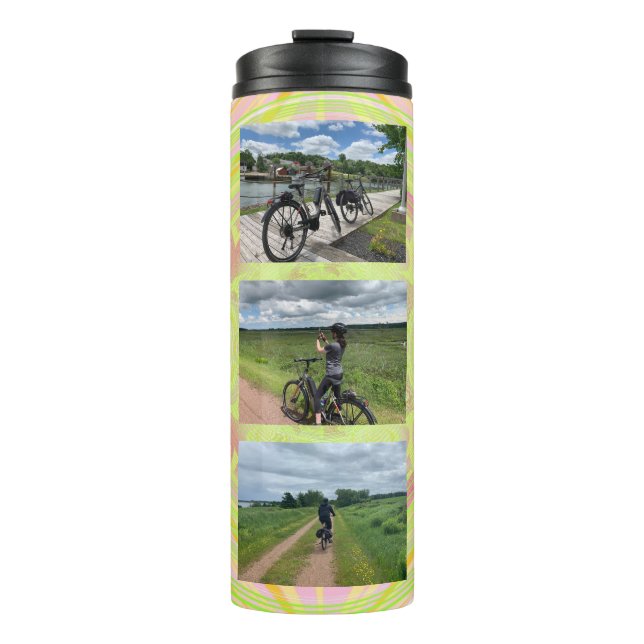 Termo Plantilla fotográfica de diseño fractal Tumbler té (Anverso)