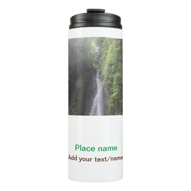 Termo playa de agua océano playa añadir nombre de sitio  (Anverso)