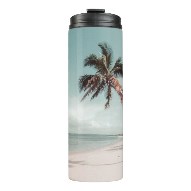 Termo Playa junto a la palmera de coco (Anverso)