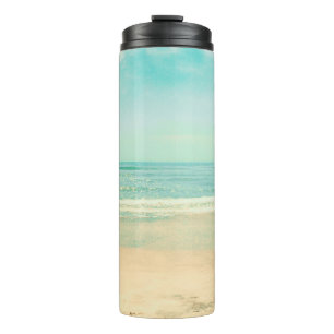 Termo Playa Retro Pastel, fondo, verano, cosecha