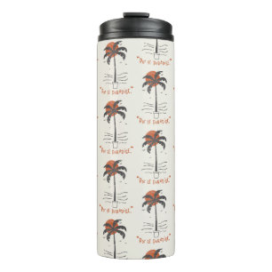 Termo Playa Tropical Palm Tree Vibes Sol Verano Retro