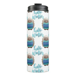 TERMO PLAZAS DE INVIERNO AZUL Y VERDE ROPA