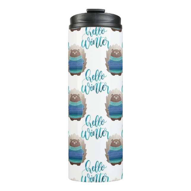 TERMO PLAZAS DE INVIERNO AZUL Y VERDE ROPA (Anverso)