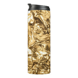 Termo Pliegues Dorados Aplastados