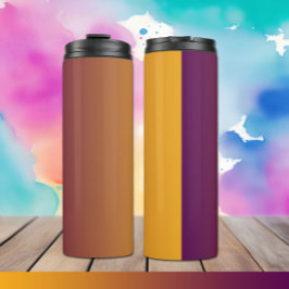 Termo Plum Sunset Elegant Plum Naranja Gradiente Tumbler